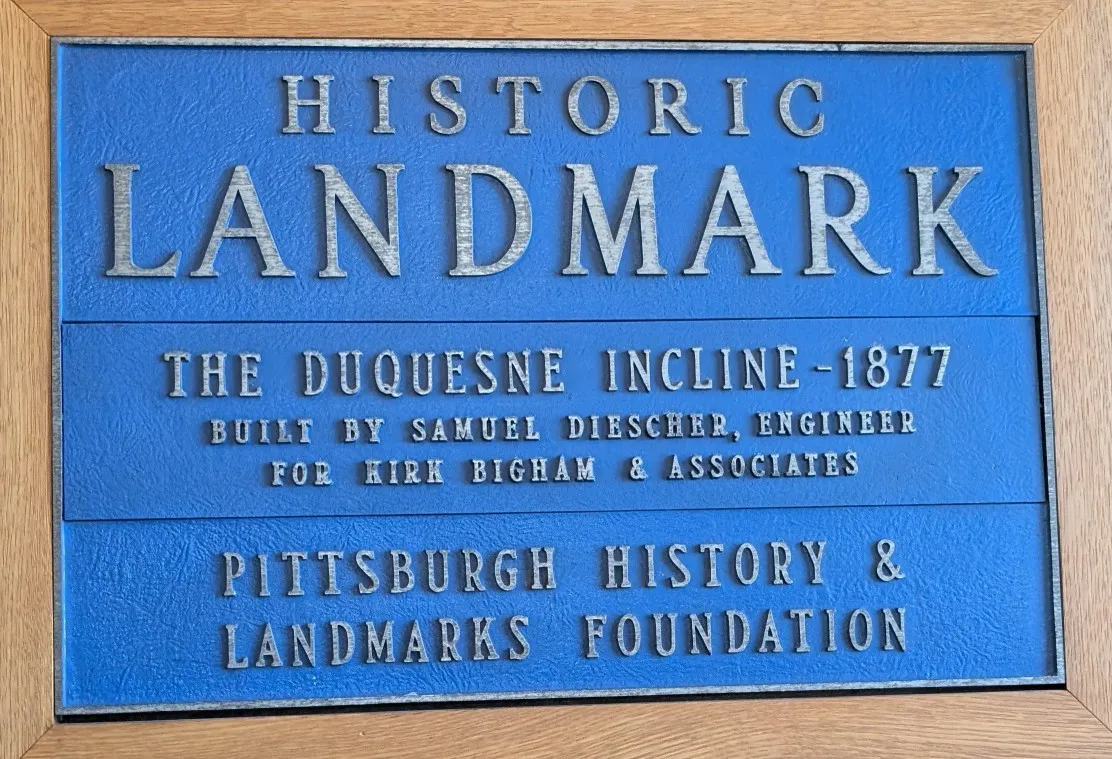 Duquesne Incline Sign